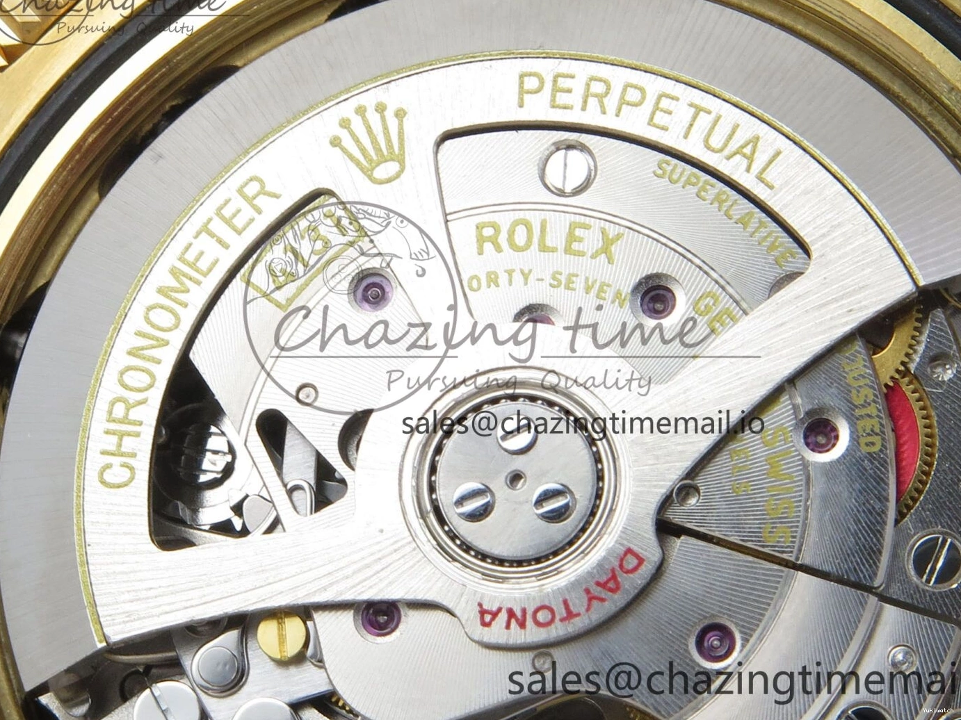 Clone Dial 1:1 YG Edition Daytona Bracelet Super Black Best DD4131 Diamonds YG 126508 on YG Clean 0307